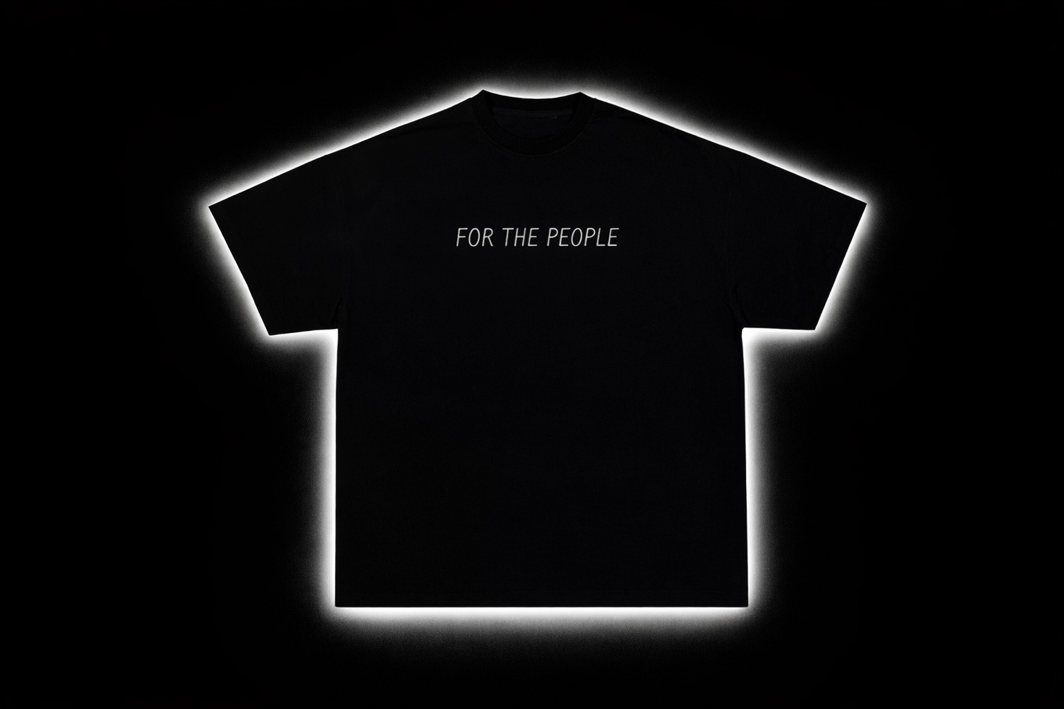 FOR THE PEOPLE (BLACK TEE)